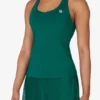 Grünes Tennis-Racerback-Top