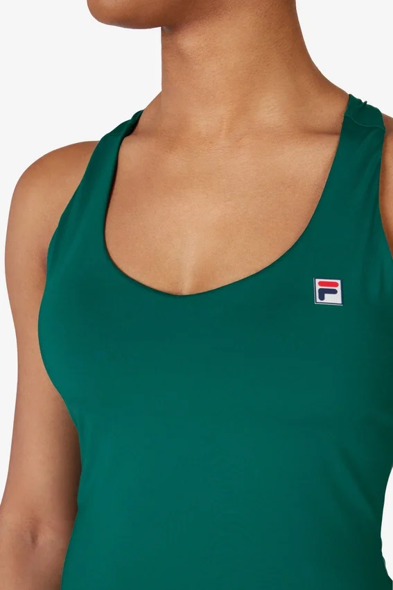 Grünes Tennis-Racerback-Top
