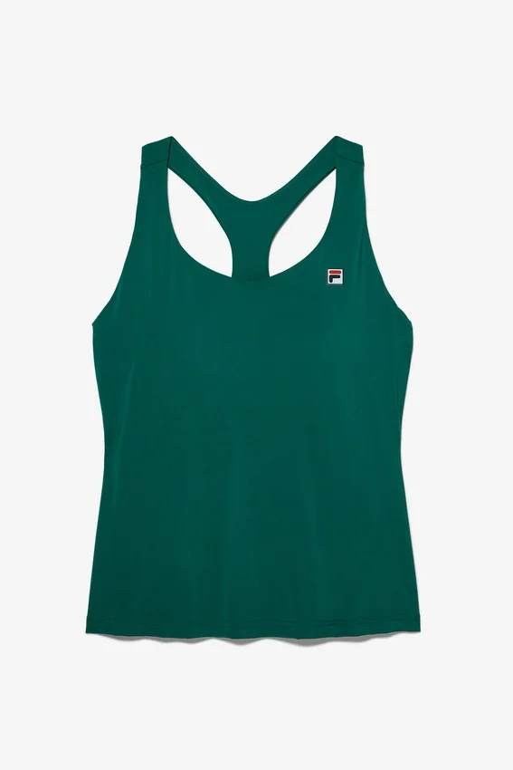 Grünes Tennis-Racerback-Top
