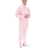 Hellrosa Armando Trainingsjacke mit kontrastierenden Paspeln