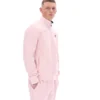 Hellrosa Armando Trainingsjacke mit kontrastierenden Paspeln