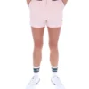 Hellrosa „High Tide“ Terry Pocket Stripe Shorts