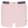Hellrosa „High Tide“ Terry Pocket Stripe Shorts