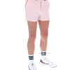 Hellrosa „High Tide“ Terry Pocket Stripe Shorts