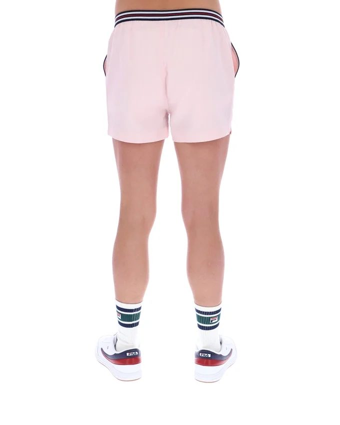 Hellrosa „High Tide“ Terry Pocket Stripe Shorts