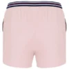 Hellrosa „High Tide“ Terry Pocket Stripe Shorts