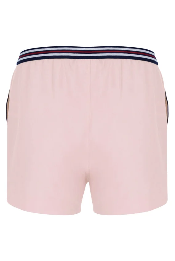 Hellrosa „High Tide“ Terry Pocket Stripe Shorts