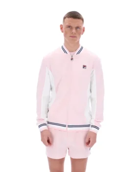 Hellrosa Settanta Baseball-Trainingsjacke