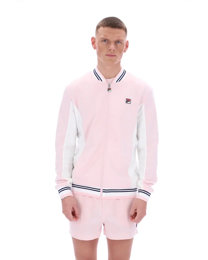 Hellrosa Settanta Baseball-Trainingsjacke