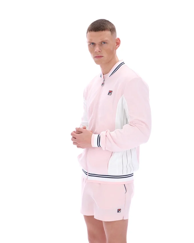 Hellrosa Settanta Baseball-Trainingsjacke
