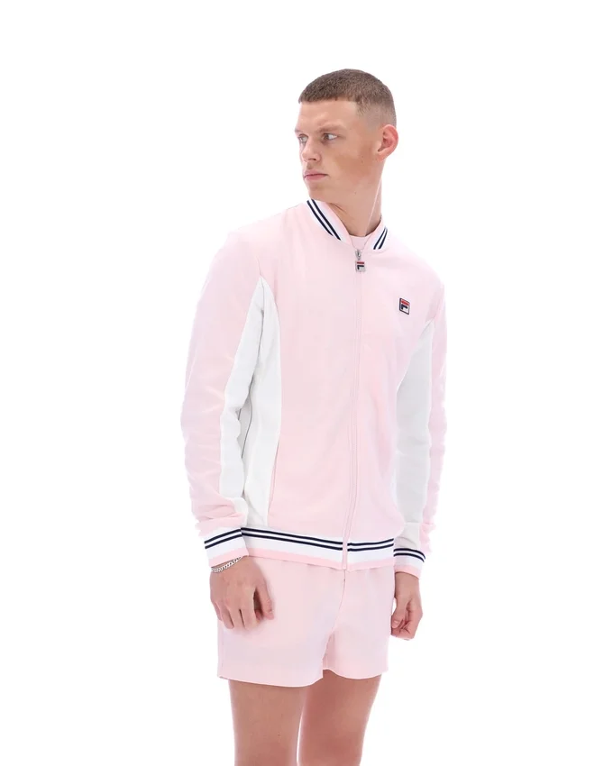 Hellrosa Settanta Baseball-Trainingsjacke