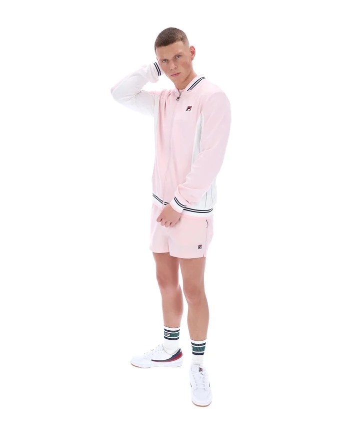 Hellrosa Settanta Baseball-Trainingsjacke