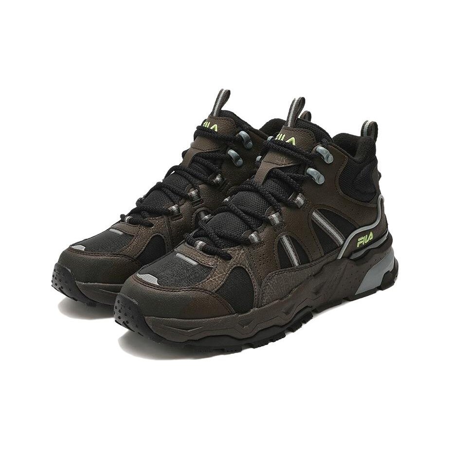 High-Top-Retro-Schuhe „Schwarz-Braun“