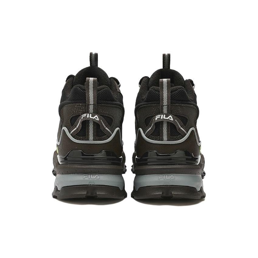 High-Top-Retro-Schuhe „Schwarz-Braun“