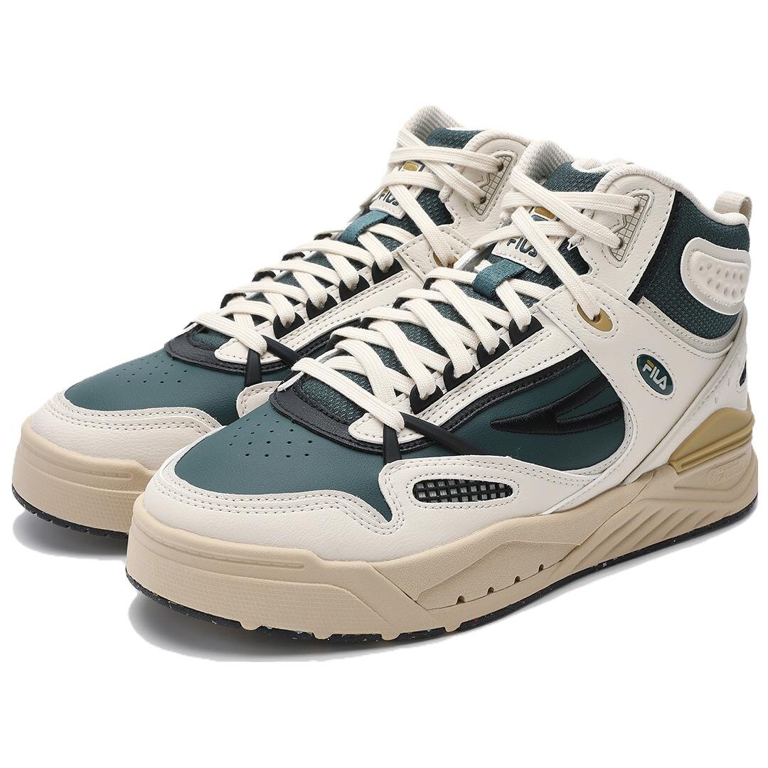 High-Top-Sneaker „White Green“