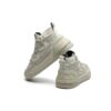 Hohe Retro-Basketballschuhe Grau