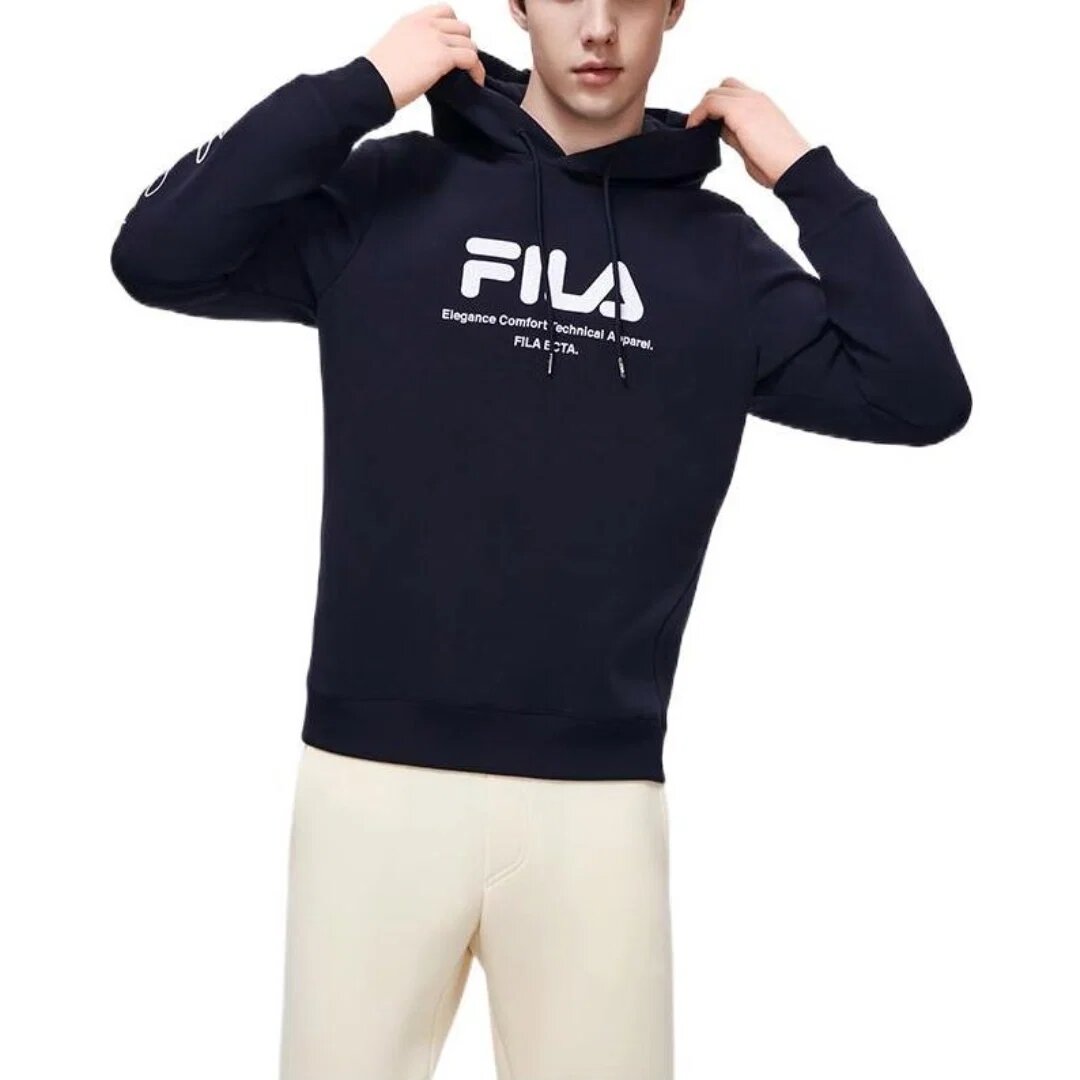 Hoodie mit Logo-Grafik „Schwarz-Weiß“