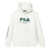 Hoodie mit Logo-Grafik „Weiß-Grün“