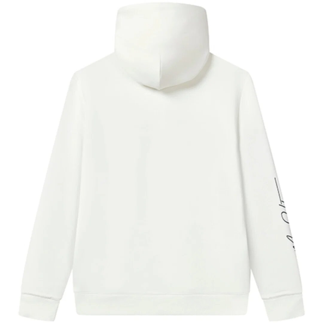 Hoodie mit Logo-Grafik „Weiß-Grün“