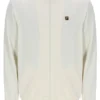 Jacke in Kokosmilch mit Hanay-Prägung und Rautenmuster
