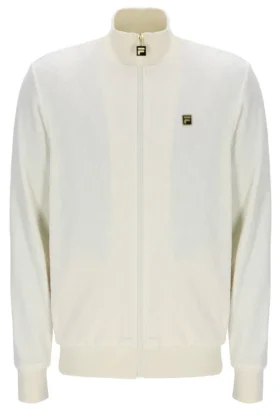Jacke in Kokosmilch mit Hanay-Prägung und Rautenmuster
