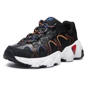 Jagger Retro-Laufschuhe Schwarz/Orange