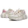 Jagger Retro-Laufschuhe Weiß/Rosa