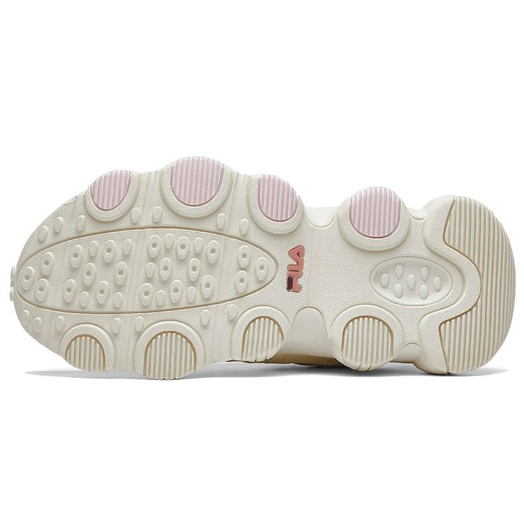 Jagger Retro-Laufschuhe Weiß/Rosa