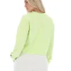 Jorie Wide Sweatshirt mit Rundhalsausschnitt in Shadow Lime