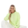 Jorie Wide Sweatshirt mit Rundhalsausschnitt in Shadow Lime