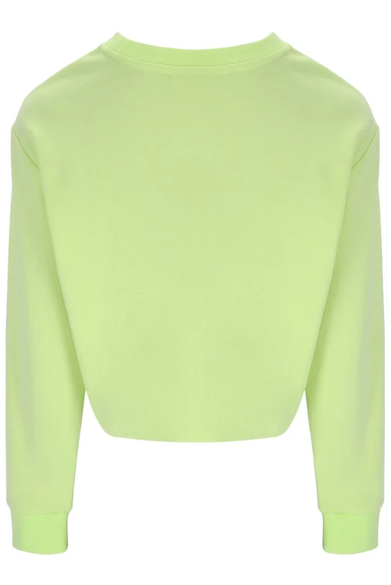 Jorie Wide Sweatshirt mit Rundhalsausschnitt in Shadow Lime