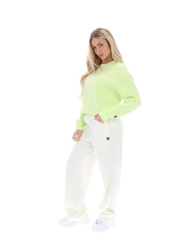 Jorie Wide Sweatshirt mit Rundhalsausschnitt in Shadow Lime
