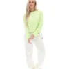 Jorie Wide Sweatshirt mit Rundhalsausschnitt in Shadow Lime