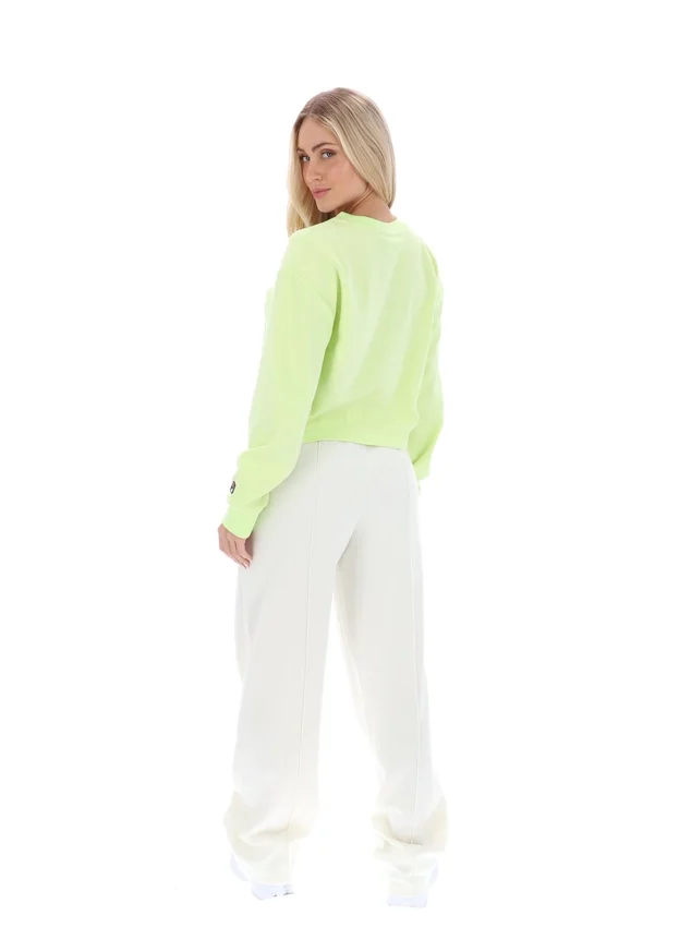 Jorie Wide Sweatshirt mit Rundhalsausschnitt in Shadow Lime