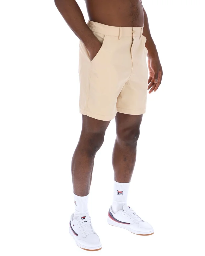 Klassische beige Caruso-Chino-Shorts