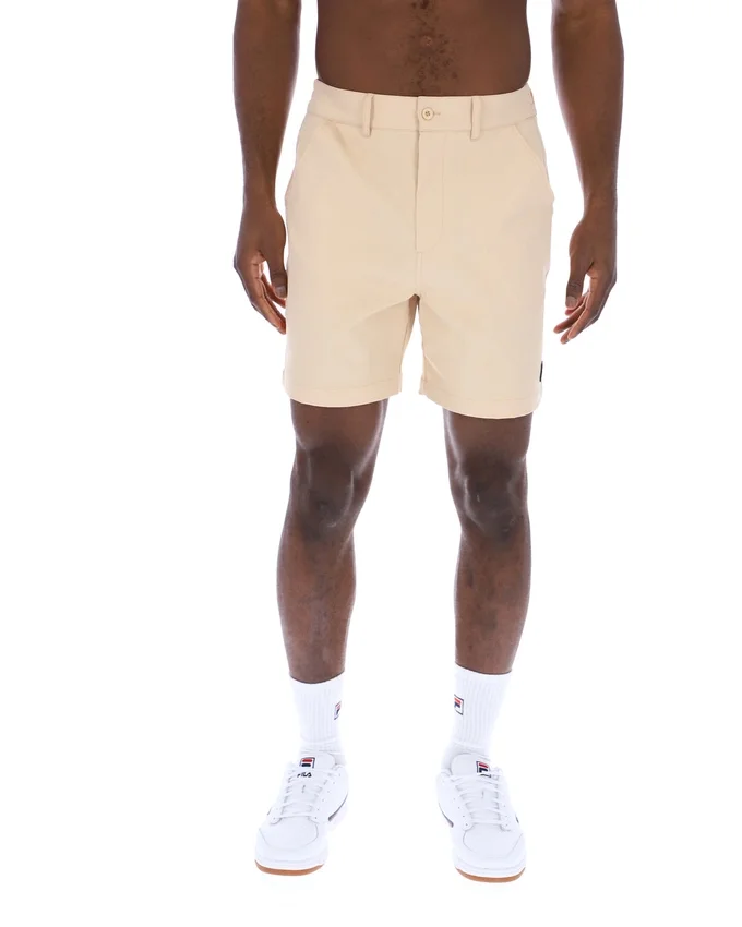 Klassische beige Caruso-Chino-Shorts