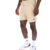 Klassische beige Caruso-Chino-Shorts