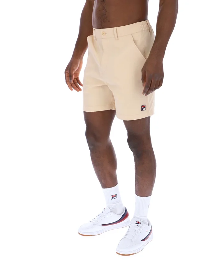 Klassische beige Caruso-Chino-Shorts