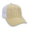 Klassische beige Hazza Large 1911 Kappe mit bestickter Netzrückseite