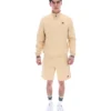 Klassische beige Vico-Fleece-Shorts