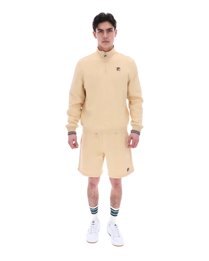 Klassische beige Vico-Fleece-Shorts