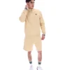 Klassische beige Vico-Fleece-Shorts