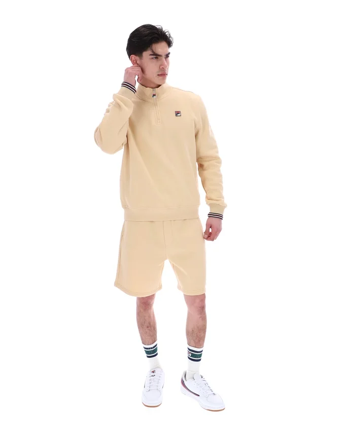 Klassische beige Vico-Fleece-Shorts