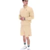 Klassische beige Vico-Fleece-Shorts