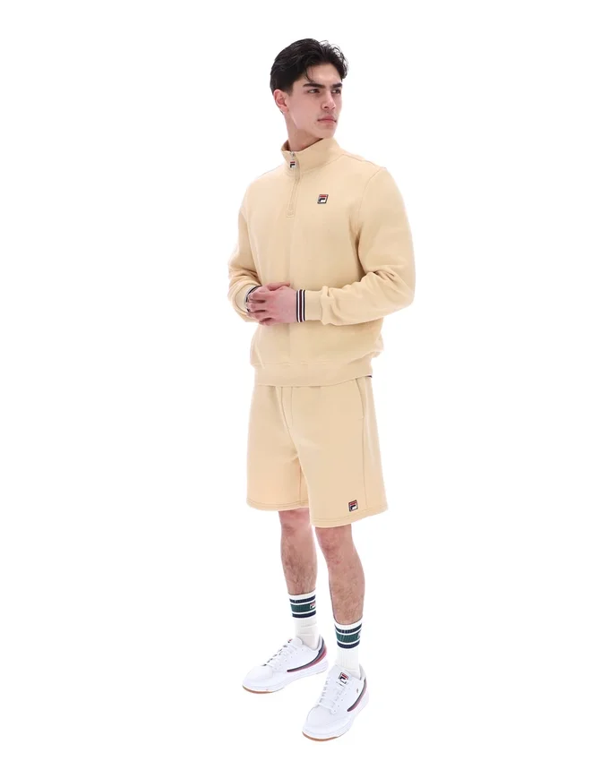 Klassische beige Vico-Fleece-Shorts