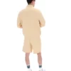 Klassische beige Vico-Fleece-Shorts