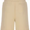 Klassische beige Vico-Fleece-Shorts