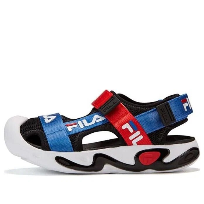 Klassische Sandalen „Schwarz Blau Rot“