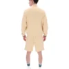 Klassischer beiger Ramy F-Box-Pullover mit 1/4-Reißverschluss