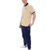 Klassisches Beige BB1 Classic Vintage gestreiftes Polohemd
